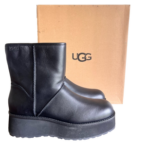 UGG Cityfunc Mid Women's Platform Leather Boot Size 11 #243334